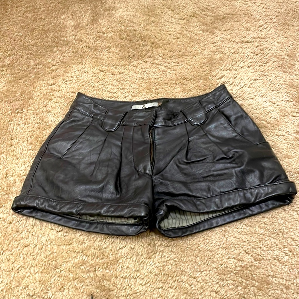 Mike & Chris leather shorts.
